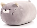 ПЛЮШ КОШКА-ТАСНУТ, МЯГКИЙ, ТОЛСТЫЙ, 40 СМ, СЕРЫЙ