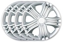 4 универсальных колпака Fun Silver, серебристые, 15 дюймов, для автомобильных колес