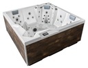 Wanna z hydromasażem jacuzzi spa ogrodowe 200x200cm model Onyx, OKA4