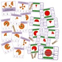 Пособия по математике в виде клипа - ДРОБИ - шаблоны