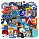50x Stickers and Stickers - Programming