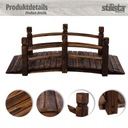 Drewniana kładka mostek ogrodowy 150 cm Materiał dominujący drewno