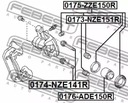 TLOCZEK, SOPORTE FRENOS TOYOTA NISSAN MAZDA FEBEST 