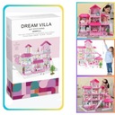 Dream Villa Кукольный домик Пластиковый дом + мебель + куклы 325 элементов
