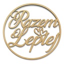 Круг с надписью - Together Better HDF белый 88 см