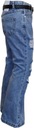 Nohavice ZVONY JEANS + odreniny + opasok 170/176 Prevažujúcy materiál jeans