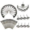 ZESTAW SZCZOTEK DRUCIANYCH INOX DO USUWANIA BURRS RUST 45 EL.
