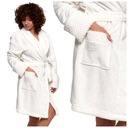 SZLAFROK DAMSKI KRÓTKI CIEPŁY MIĘKKI MORAJ