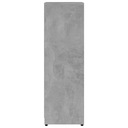 vidaXL Kúpeľňová skrinka, sivá betónová, 30x30x95 cm, drevotrieska Farba nábytku svetlý betón