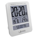 Цифровой будильник LAVVU, дата, температура, ЯЗЫК: ПОЛЬСКИЙ