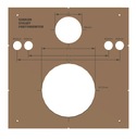 ШАБЛОН СХЕМА ОТВЕРСТИЙ GEBERIT SOLID WC FRAME
