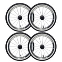 Koła pompowane do wózka TAKO 14 cali biało czarne