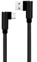 KABEL USB-C 3A QC 10W MIĘKKI KĄTOWY 3M 480Mbps