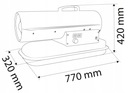 NEO 90-080 GRZEJNIK NAGRZEWNICA OLEJOWA SPALINOWA 20kW 550m3/h DMUCHAWA 19L Rodzaj olejowa