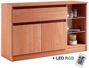 021-031 Комод LED2d1s + RGB подсветка - ОЛЬХА