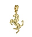 Красивый золотой кулон в виде лошади - проба 585