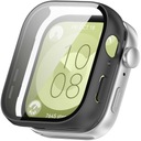 ЗАЩИТНЫЙ КЕЙС + ЗАКАЛЕННОЕ СТЕКЛО 2В1 ДЛЯ HUAWEI WATCH FIT 3 - МАТОВЫЙ ЧЕРНЫЙ