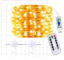 LAMPKI WISZĄCE KURTYNA DRUCIK GIRLANDA SOPLE USB 200 LED NA OKNO OZDOBA