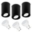 3 x ГАЛОГНАЯ ТРУБКА ПОВЕРХНОСТНОГО ОСВЕЩЕНИЯ + ЛАМПОЧКА. Светодиод GU10 7Вт