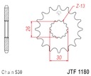Predný úpon JT JTF1180.19RB 19z 530 tlmič vibrácií Výrobca JT Sprockets