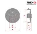 PLAQUETTES BEBNY 295MM FRENO PISTONS SPR. VERS ISUZU D-MAX 2 2012- 3 2019-photo 8