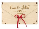 Конверт коробка для денег свадебный сувенир подарок деревянный