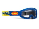 Прозрачные очки FMF Powercore Flame Navy