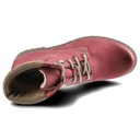Ružové čižmy Pollonus Dámske štýlové zimné topánky Dominujúci vzor bez vzoru