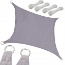САДОВЫЙ ЗОНТ СОЛНЕЧНЫЙ ПАРУС 3Х4М СЕРЫЙ