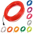 1M КАБЕЛЬ ОПТОВОЛОКНО EL WIRE LED (СВІТЛОДІОД) СТРІЧКА РЕМІНЬ ОСВІТЛЕННЯ ТОРПЕДО AMBIENT 12V  (18852845964) фото min 16