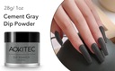 AOKITEC DIP POWDER серого цвета 28г