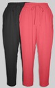 Dámske polyesterové nohavice Pantoneclo (čierne + červené) – Combo Pack Značka PANTONECLO