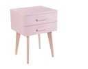 Скандинавская прикроватная тумбочка, розовый Стол Лофт
