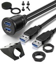 Удлинительный кабель 2 МБ Розетка USB 3.0 3A ДВОЙНАЯ панель