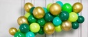 Зеленые БОЛЬШИЕ металлические свадебные шары