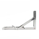 ОПОРА ДЛЯ ПОЛКИ НА СТОЛЕШНЕЕ СКЛАДНОЙ УГЛОВОЙ КРОНШТЕЙН ХРОМ L-200