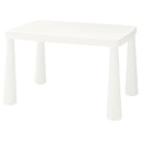 IKEA MAMMUT Konferenčný stolík biely + 3 detské stoličky Značka Ikea