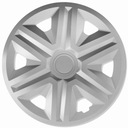 4 универсальных колпака Action Silver, серебристые 15 дюймов, для автомобильных колес