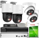 Комплект мониторинга 2x HiLook IPCAM-T4-30DL + 2x PTZ-N4MP PoE 4MPx