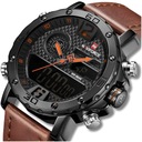 ЧАСЫ МУЖСКИЕ, ЭЛЕГАНТНЫЕ, КЛАССИЧЕСКИЕ, КОЖАНЫЙ РЕМЕШОК, СЕКундомер, ДАТА, БУДИЛЬНИК