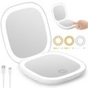 УВЕЛИЧИТЕЛЬНОЕ КОСМЕТИЧЕСКОЕ ЗЕРКАЛО 1X/5X, ДВУХСТОРОННЕЕ ЗАКРЫВАЕМОЕ, 3 ЦВЕТА