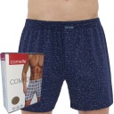 Шорты-боксеры CORNETTE COMFORT box loose 002/285 темно-синий узор M
