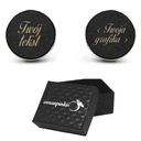 Запонки с гравировкой ВАШ ТЕКСТ + ГРАФИКА