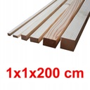 Брус строганный 1х1х200 см - ЕЛЬ
