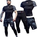 ODZIEŻ KOSZULKA SPODNIE SPODENKI Termoaktywne SPORTOWE TRENINGOWE MĘSKI 3w1