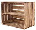 ДЕРЕВЯННЫЙ ЯЩИК, обожженный, ЯЩИКИ, ПОЛКА, ШКАФ