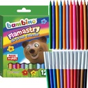 Маркеры BAMBINO, 12 цветов, фломастеры, школьные маркеры