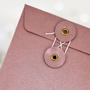 Декоративные конверты DL с кнопкой, туманно-розовый
