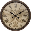 ЧАСЫ 50 см РЕТРО ВИНТАЖ КАРТА МИРА ЛОФТ