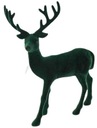 ВЕЛУРОВЫЙ ОЛЕНЬ, ЭЛЕГАНТНАЯ ЗЕЛЕНАЯ ФИГУРКА